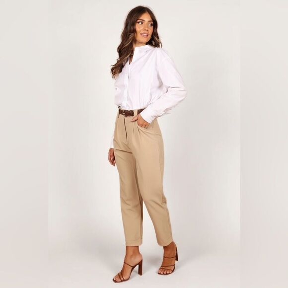 NWT Petal + Pup Lexie Pants in Beige Size 12 - Picture 4 of 7